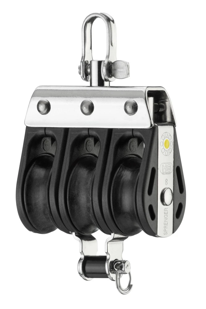 Sprenger S-Block 3 Rollen Hundsfott Wirbel Gleitlager 8 Mm 3 Sprenger S-Block 3 Rollen Hundsfott Wirbel Gleitlager 8 Mm