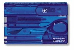 Victorinox Swiss Card Classic Blau Transparent