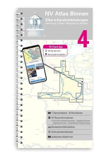 Nautische Veröffentlichung Binnenband 4, Elbe & Kanalverbindungen - Mit App Karten Zum Sofort Download!
