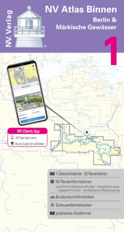 Nautische Veröffentlichung Binnenband 1, Berlin & Märkische Gewässer - Mit App Karten Zum Sofort Download!