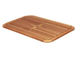 Eude Teak Tischplatte Classic Soft 58 X 90cm