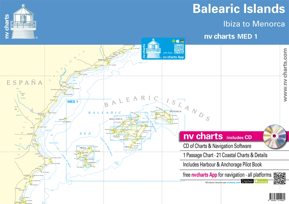 Nautische Veröffentlichung NV.Atlas Spain · ES 2 · Balearic Islands · Ibiza To Menorca 3 Nautische Veröffentlichung NV.Atlas Spain · ES 2 · Balearic Islands · Ibiza To Menorca