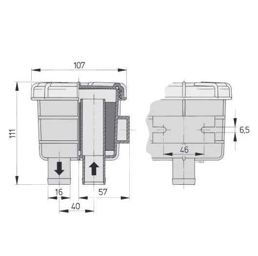 Vetus Marine Geruchsfilter Klein NSF16S 4 Vetus Marine Geruchsfilter Klein NSF16S – Bild 2