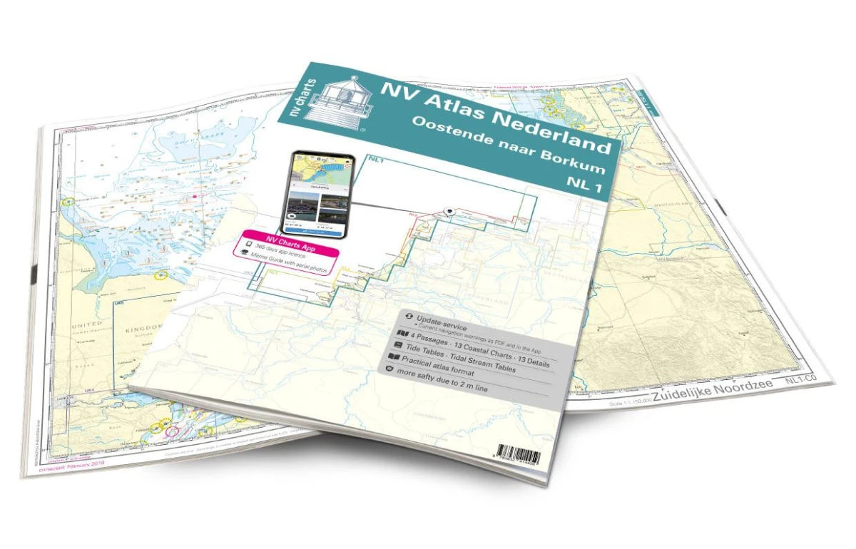 Nautische Veröffentlichung Atlas NL1 - Borkum Naar Oostende - Mit App Karten Zum Sofort Download! 3 Nautische Veröffentlichung Atlas NL1 - Borkum Naar Oostende - Mit App Karten Zum Sofort Download!
