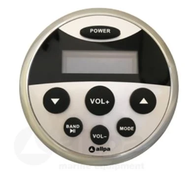 Allpa Marine Radio Wasserdicht, Runde Ausführung Ink. MP3-Eingang Und Bluethooth 3 Allpa Marine Radio Wasserdicht, Runde Ausführung Ink. MP3-Eingang Und Bluethooth
