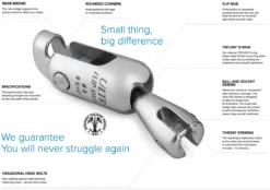 ULTRA MARINE Edelstahl Ankerwirbel UFS 8-21 -Boot Welt ultra marine flip swivel haken 2